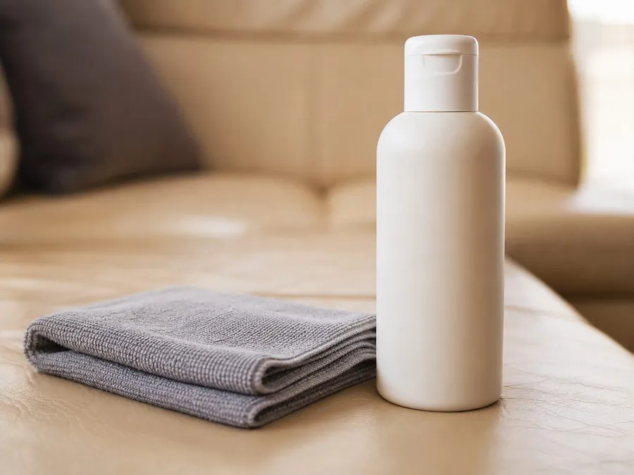 Lederpflege mit weichem Tuch und herstellerseitig empfohlener Pflegemilch — zwei- bis dreima