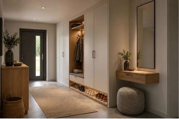 Garderobe und Diele planen: der Raum, der den Tag eröffnet